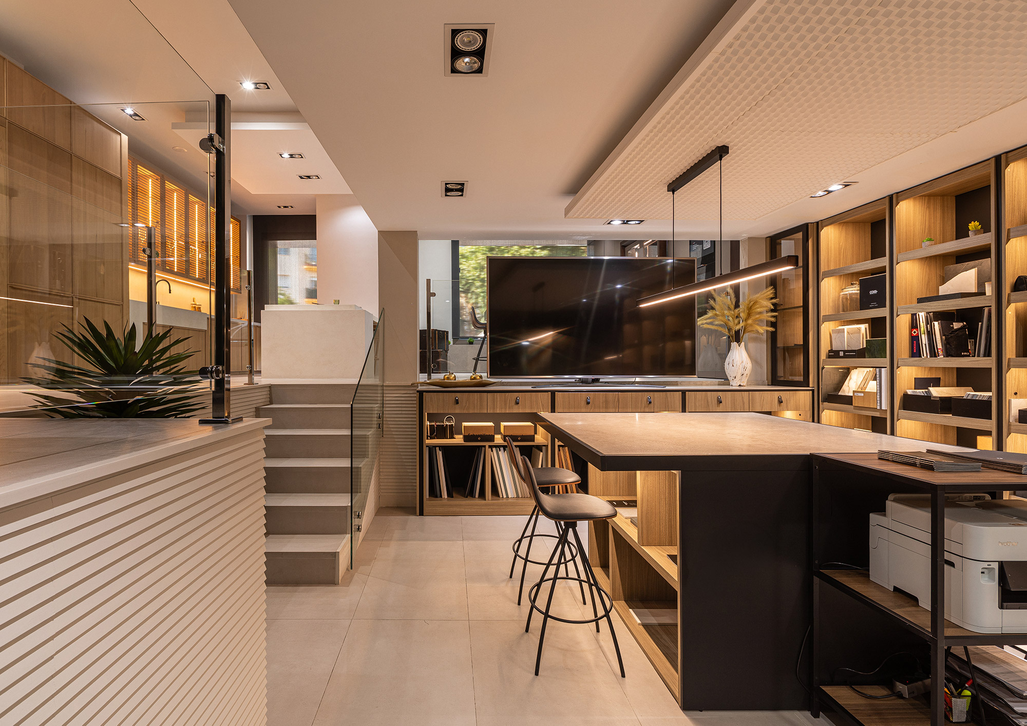 Zona de diseño y muestrarios de materiales